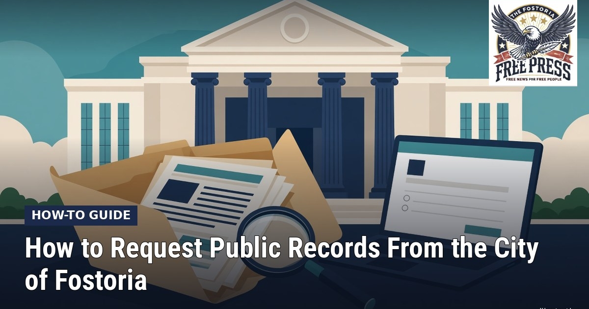 Fostoria News How to Request Public Records From the City of Fostoria - guide image.
